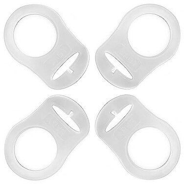 PUTSKA Pacifier Silicone Adapter Rings for Pacifier Holder and Clip MAMCompatible
