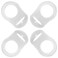 PUTSKA Pacifier Silicone Adapter Rings for Pacifier Holder and Clip MAMCompatible