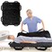 ZHEEYI Bed Positioning Pad with Reinforced Handles 48 x 40 Lifting Turning Patient Sheet Transfer Blanket for Caregiver Bedridden Elderly Black