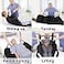 ZHEEYI Bed Positioning Pad with Reinforced Handles 48 x 40 Lifting Turning Patient Sheet Transfer Blanket for Caregiver Bedridden Elderly Black