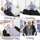 ZHEEYI Bed Positioning Pad with Reinforced Handles 48 x 40 Lifting Turning Patient Sheet Transfer Blanket for Caregiver Bedridden Elderly Black