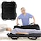 ZHEEYI Bed Positioning Pad with Reinforced Handles 48 x 40 Lifting Turning Patient Sheet Transfer Blanket for Caregiver Bedridden Elderly Black