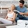MEGAWISE Cordless Back Massager for Shoulders Waist Legs Rechargeable 3200mAh Battery 5 Speed and 5 2 Massage Nodes 5 Hard 2 Soilicone Nodes Massage While Moving Around