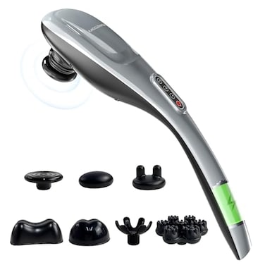 MEGAWISE Cordless Back Massager for Shoulders Waist Legs Rechargeable 3200mAh Battery 5 Speed and 5 2 Massage Nodes 5 Hard 2 Soilicone Nodes Massage While Moving Around
