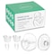 PDFans Wearable Breast Pump Accessories Milk Collector Cup Replacement Parts Flange 24mm Compatible with Mommed TSRETE Missaa Mumgaroo S21S19S18 Pump Bonus 1pcs Duckbill ValveSilicone Diaphragm