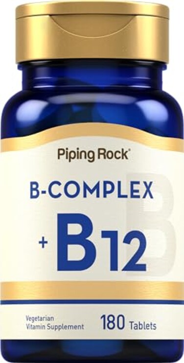 Piping Rock Vitamin B Complex 180 Tablets with B12