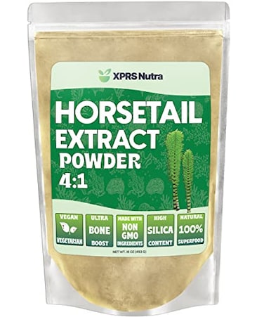 XPRS Nutra Horsetail Extract Powder for Hair Nails and Bones High Potency Horsetail Root Powder High Silica Content for Maximum Results Vegan Friendly Horstail Extract 16 oz