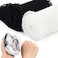 Shappy 2 Pcs African Net Sponge Exfoliating Net African Body Scrubber Bath Rag Washcloth Towel Shower Body Back Scrubber Skin Smoother for Daily Use or Stocking StufferBlack White