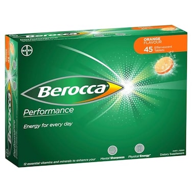 Berocca Orange Effervescent Tablets 45Count