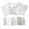 Spasilk Bath Hooded Towels Baby Washcloths Set Baby Bath Essentials for Everyday Use 23Piece Gift Set Gray Lion