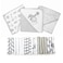 Spasilk Bath Hooded Towels Baby Washcloths Set Baby Bath Essentials for Everyday Use 23Piece Gift Set Gray Lion