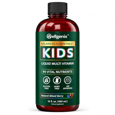 Wellgenix Balanced Essentials Kids Liquid Multivitamin 16 Fl Oz
