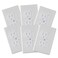 Safety Innovations 6Pack SelfClosing Outlet Covers For Center Screw Outlets Only Measures 3Wide x 475HighAn Alternative To Wall Socket Plugs for Child Proofing Outlets 1Screw White