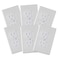 Safety Innovations 6Pack SelfClosing Outlet Covers For Center Screw Outlets Only Measures 3Wide x 475HighAn Alternative To Wall Socket Plugs for Child Proofing Outlets 1Screw White
