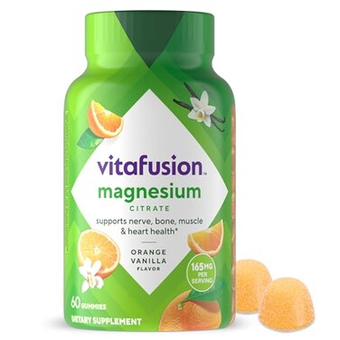 vitafusion Magnesium Gummy Supplement Bring calm to your vitamin routine Tropical Citrus Flavor 60 Gummies