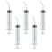 XIZAO Tonsil Stone Remover Wisdom Teeth Cleaner Dental Irrigation Cleaning with Curved Tip for Oral Dental Care Feed Pets 5 Pcs
