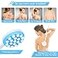 YFJQTZX Upgrade Body Lotion Applicator Oil Cream Applicator Massager Shower Scrubber with 19 Massaging Rollers and Foldable Long Handle Shower Brush Set Back Oil Cream Applicator for Woman Men