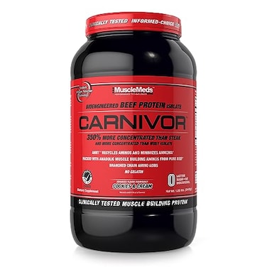 MuscleMeds Carnivor Hydrolyzed Beef Protein Isolate 28 Servings Cookies Cream185lbs