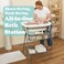Primo SquishSplash Collapsible Baby Bath Folding Stand With Ergonomic Infant Cushion for Newborns Toddlers Complete Bathing Station Compact Space Saving Design Ages 024 Months