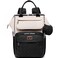 BabbleRoo Diaper Bag Backpack Multifunction Nappy Changing Bag with Changing Pad Stroller Straps Pacifier Case Unisex Stylish Travel Back Pack for Moms Dads Apricot Black