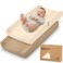 KeaBabies 2Pack Organic Changing Pad Covers for Girl Boy 100 Cotton Pecan