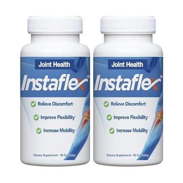 Instaflex Joint Support Supplement for Men and Women Glucosamine MSM White Willow Turmeric Ginger Cayenne Hyaluronic Acid 180 Capsules