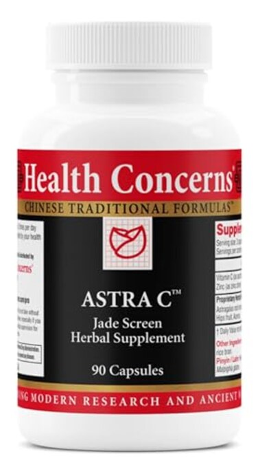 Health Concerns Astra C Immune Support Cold Prevention Antioxidant Formula Vitamin C Zinc Astragalus Atractylodes Rose Hips Acerola Natural Chinese Herbal Supplement 90 Capsules