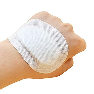 IdealPlast 20pcs Sterile NonWoven Eye Pads Patches Adhesive Bandages Wound Dressings for Adults