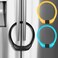 Hestya 3 Pieces Fridge Freezer Refrigerator Cabinet Lock 10000 Combinations Safety Locks for French Doors Safe Strap Kitchen Bathroom Doors Rv No Screw Fridge LockBlack Blue Orange