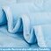 NTBAY Down Alternative Oversized Toddler Comforter Super Soft and Warm Solid Color Baby Crib Quilted Blanket 43x60 inches Aqua