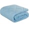 NTBAY Down Alternative Oversized Toddler Comforter Super Soft and Warm Solid Color Baby Crib Quilted Blanket 43x60 inches Aqua