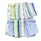 Spasilk 10 Pack Soft Terry Bath Washcloths Newborn Boy or Girl Blue Stripes