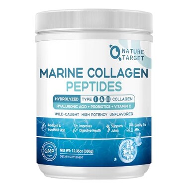 NATURE TARGET Marine Collagen Peptides Powder 35 Servings