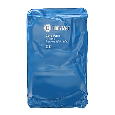 BodyMed Reusable Vinyl Ice Pack for Knee Arm Elbow Shoulder Back Professional Grade Cold Therapy for Injuries Aches Swelling Bruises Sprains 12 in x 7 in Half