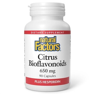 Natural Factors Citrus Bioflavonoids 650mg Support for The Bodys Use of Vitamin C 90 Capsules