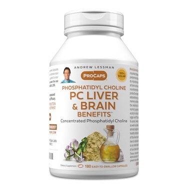 ANDREW LESSMAN ProCaps PC Liver Brain Benefits 180 Softgels