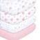 ملاءات سرير أطفال من Plushii للبنات، عبوة من 4 قطع، مقاس 28 × 52 بوصة، مصنوعة من ألياف دقيقة فائقة النعومة، مناسبة لسرير الأطفال القياسي، مع وسادة مرتبة للأطفال الصغار، مزينة برسومات قوس قزح وفيل ونجوم ووردي.