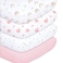 ملاءات سرير أطفال من Plushii للبنات، عبوة من 4 قطع، مقاس 28 × 52 بوصة، مصنوعة من ألياف دقيقة فائقة النعومة، مناسبة لسرير الأطفال القياسي، مع وسادة مرتبة للأطفال الصغار، مزينة برسومات قوس قزح وفيل ونجوم ووردي.
