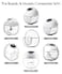 Gowing for Discreet Duo Wearable Breast Pump Parts Include Duckbill Valve Silicone Diaphragm 24mm Flange Milk Collector Cup Compatible with Nuliie S32 Wearable Breast Pump Replacement Parts
