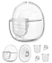 Gowing for Discreet Duo Wearable Breast Pump Parts Include Duckbill Valve Silicone Diaphragm 24mm Flange Milk Collector Cup Compatible with Nuliie S32 Wearable Breast Pump Replacement Parts