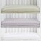 CaSaJa Microfiber 3 Pack Mini Portable Crib Sheets Pack N Play Sheets with Comfy Napping Surface for Baby Silky Soft Playard Playpen Sheets Set Fits 24 x 38 Green Light Grey White