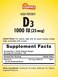 Sundance Vitamin D3 1000 IU 25 mcg 100 Softgels High Potency Formula
