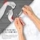ILLFER 360 Rotating Nail Clippers for Seniors with Thick Hard Nails Heavy Duty Toenail Clipper for Elderly Arthritis Limited Mobility Ergonomic Long Handle Wide Jaw Stainless Steel Black