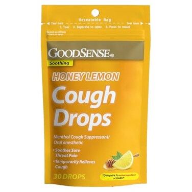 GoodSense Cough Drops Original Honey Lemon 75 Mg 30 CT Pack of 1