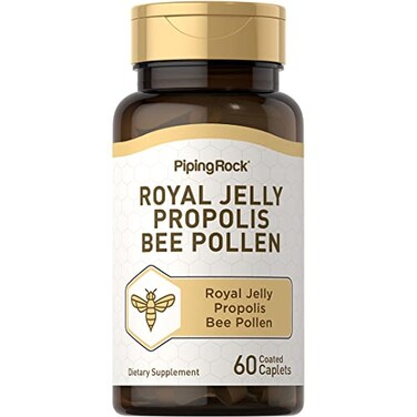 Piping Rock Royal Jelly Propolis Bee Pollen 60 Caplets