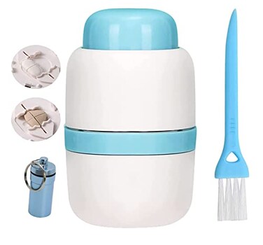 YJGMY Pill Cutter 14 Divider 12 Divider Sturdy Tablet Cutter Hidden Blade Ideal for Cutting Vitamins Tablets Blue