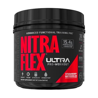 GAT SPORT Nitraflex Ultra PreWorkout Supplement 30 Servings Strawberry Watermelon