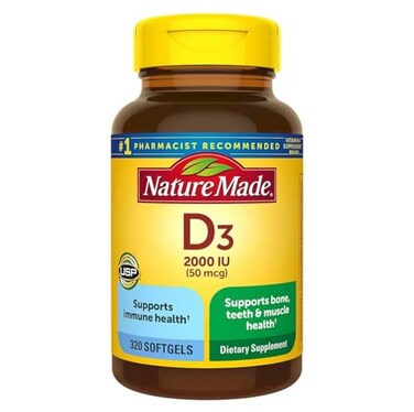 Nature Made Vitamin D3 2000iu 320 Ct Soft Gels Packaging May Vary