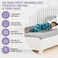 Lynmark 2X Toddler Potty Training Bed Pads Soft Waterproof Bedwetting Pee Protector Mat for Kids MultiLayer NonSlip Washable Incontinence Mattress Sheet Absorbs Up to 2000ml 33 x 27 Grey