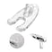 QiQibaby Accessory Disposable Desinfection Parts for Beauty Tool Mesogun Meso Device20pcs Clear Feet
